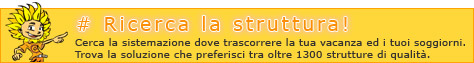 Cerca la sistemazione giusta in cui trascorrere la tua vacanza: un elenco completo di Agriturismo, bed and breakfast, casa vacanze, residence, hotel
